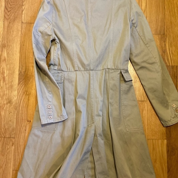 ARMAND Ventilo midi length khaki trench coat - Picture 3 of 6